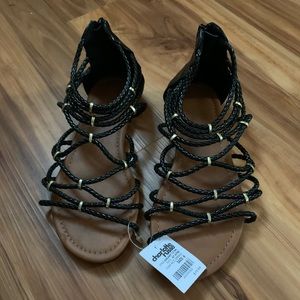 Brand new Charlotte Russe black sandals